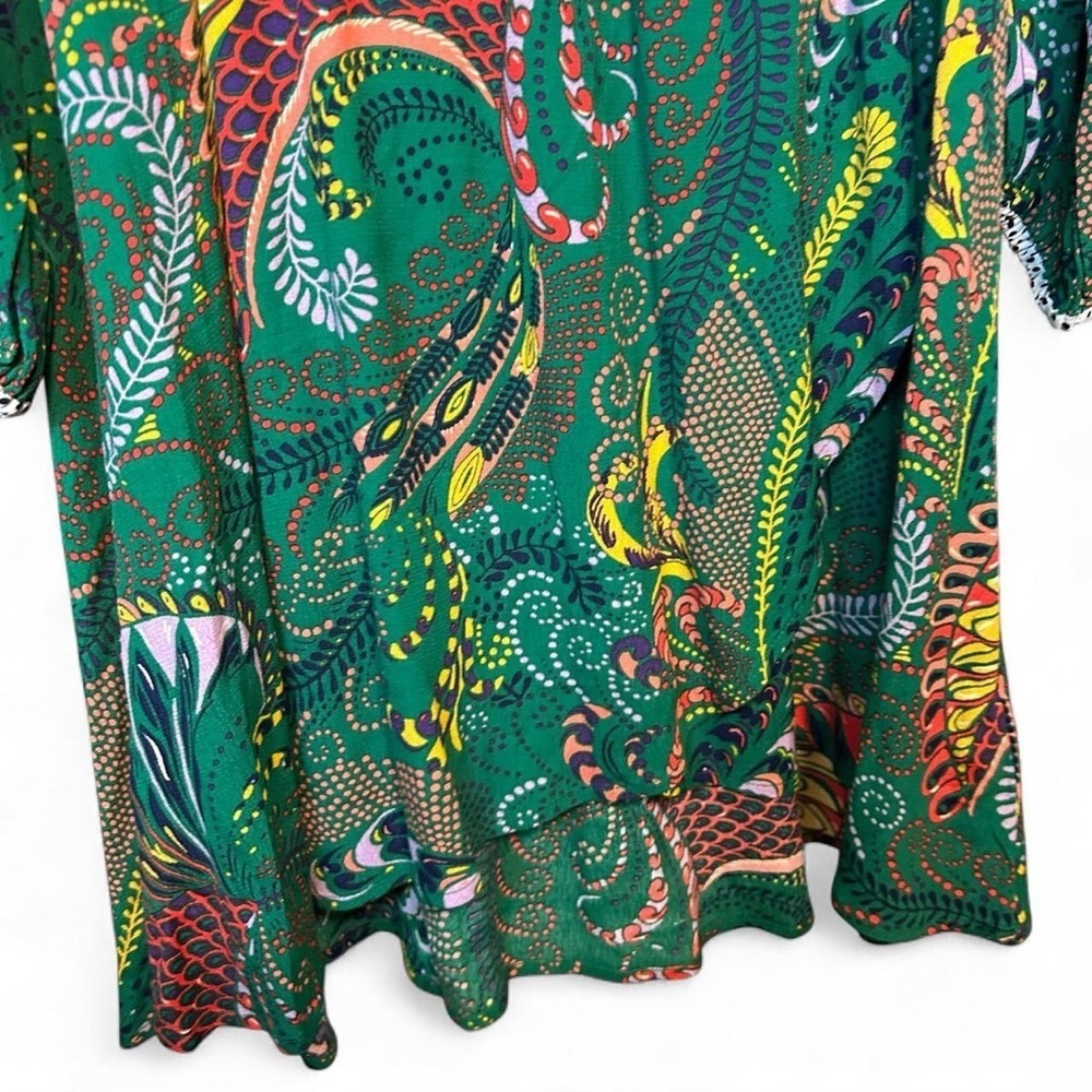 ✨Anthropologie Maeve Janis Dress | Green Paisley +Polka Dot Print | UK 8 / US 4✨ - Picture 8 of 10